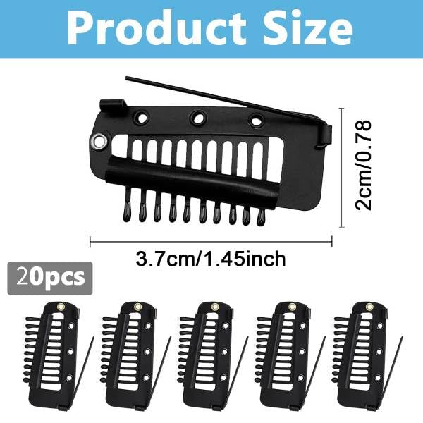 MAYCREATE® 20Pcs Black Chunni Dupatta Clips with Safety Pins, Stainless Steel Dupatta Pin Snap-on Hijab & Wig Clips for Women, Strong Grip, Rust-Resistant, Versatile Pins for Party & Daily Use MAYCREATE® 20Pcs Black Chunni Dupatta Clips with Safety Pins, Stainless Steel Dupatta Pin Snap-on Hijab & Wig Clips for Women, Strong Grip, Rust-Resistant, Versatile Pins for Party & Daily Use